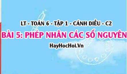 Cách nhân hai số nguyên cùng dấu, nhân hai số nguyên khác dấu? Toán 6 bài 5 cd1c2